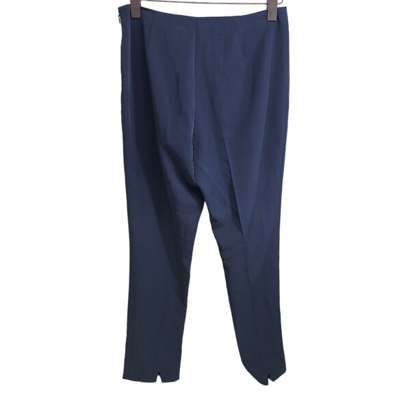 Peace Of Cloth Panticular‎ Womens Dress Pants Size 6 Navy Polyester Blend READ - Picture 5 of 11